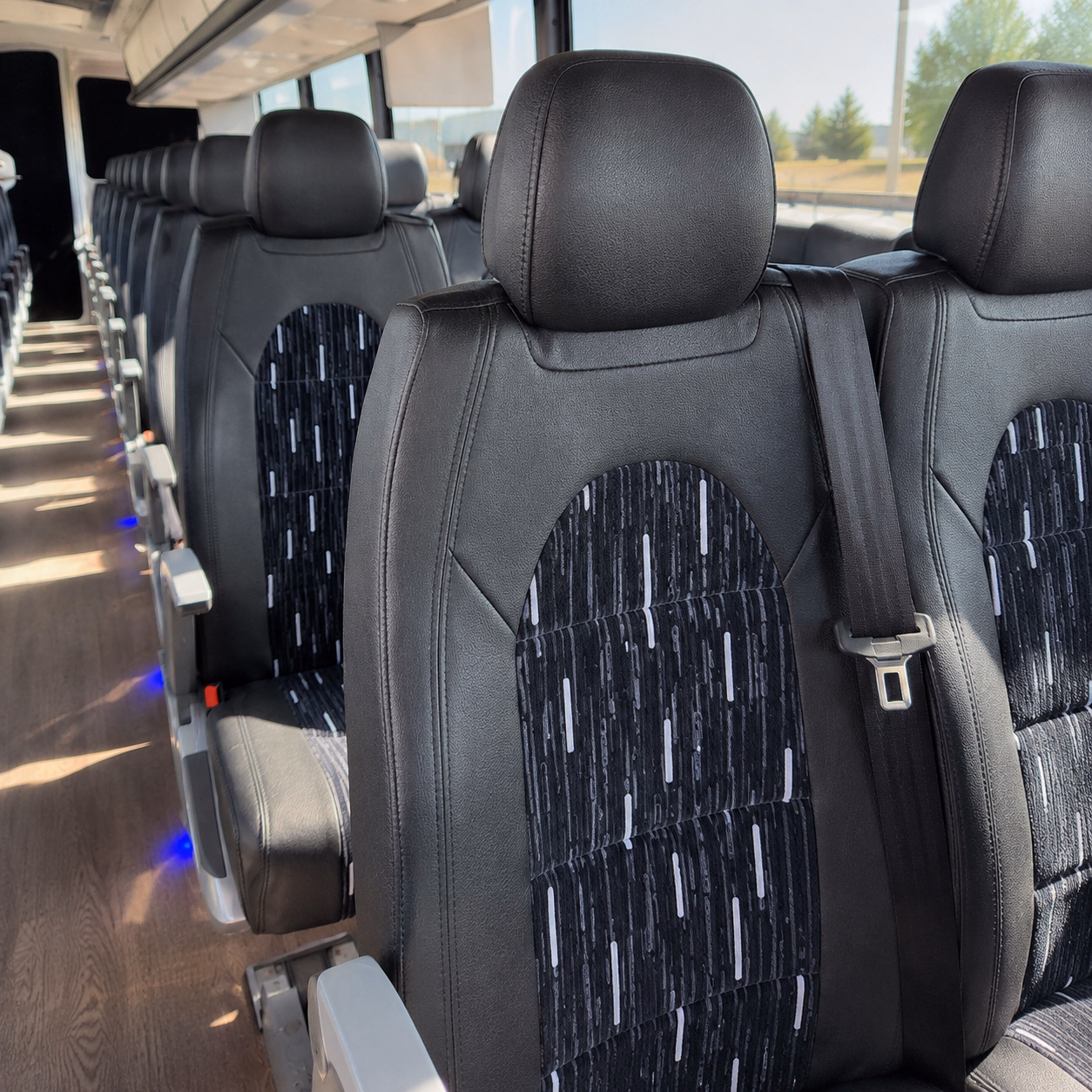 mission viejo charter bus interior