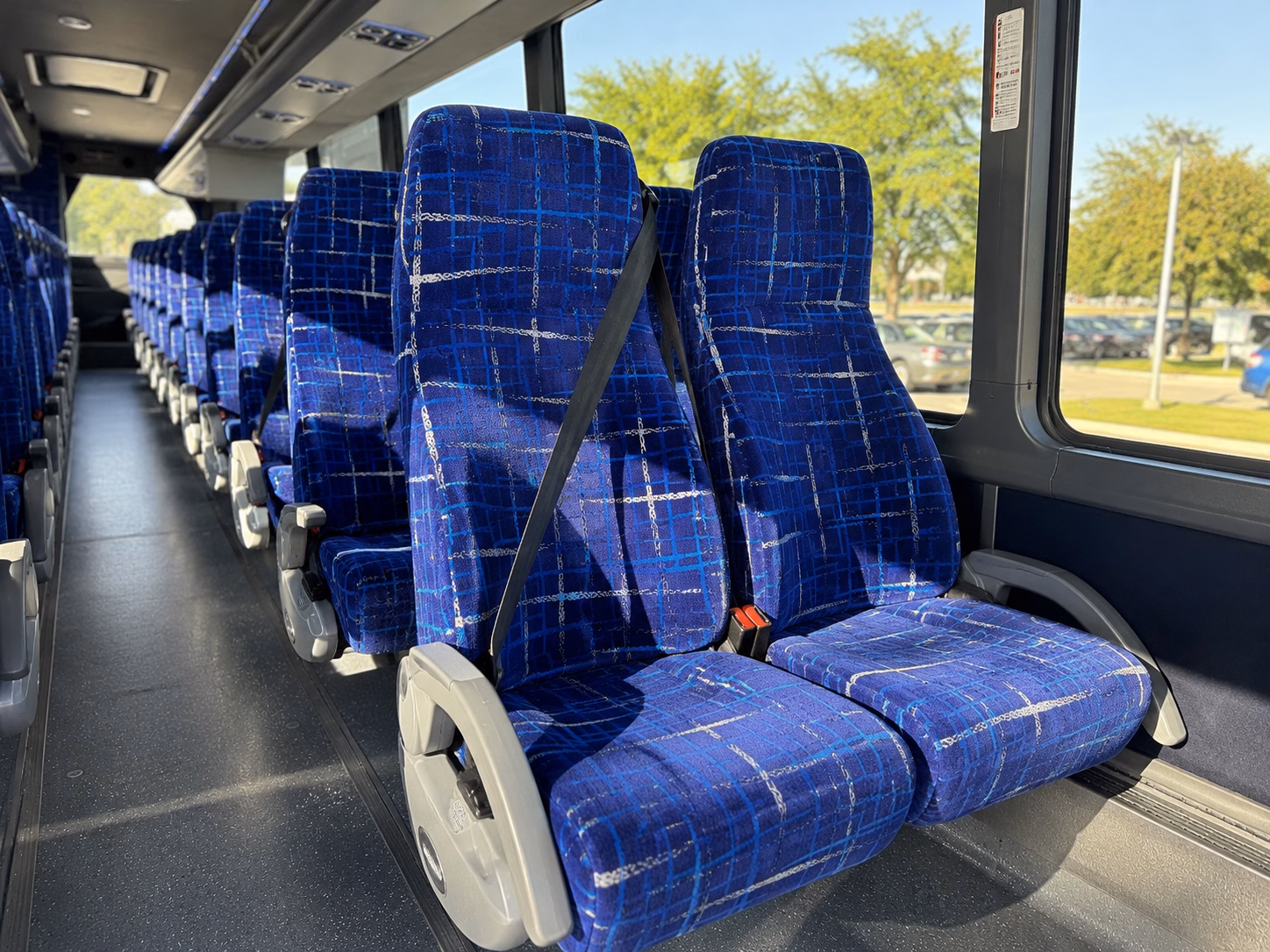 mission viejo religious group transportation onboard seating